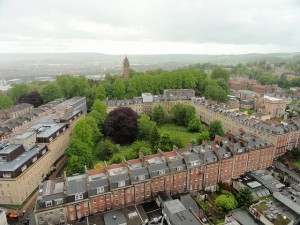 Berkeley Square with Brandon Hill behind. Credit: Peter Hughes